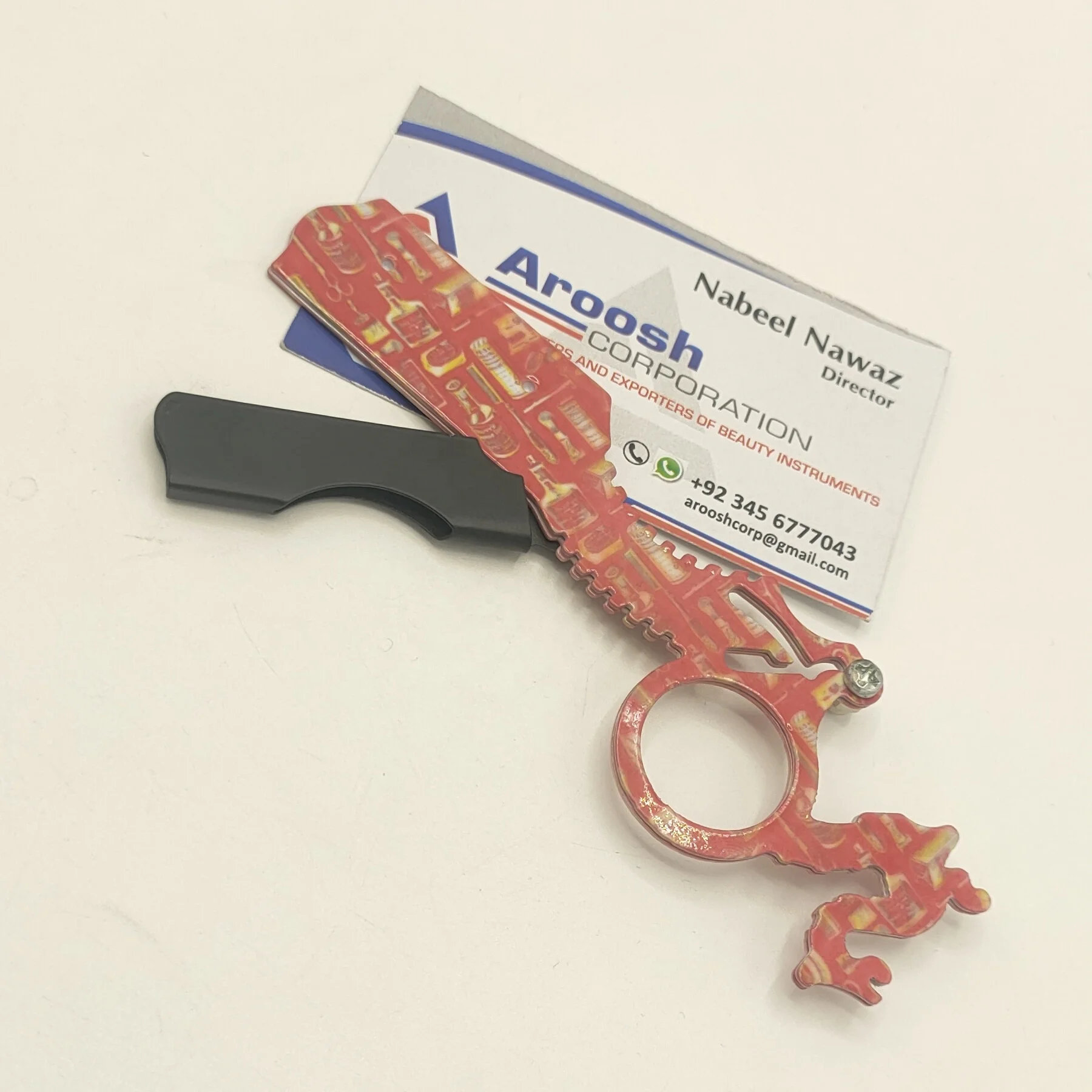 Wholesale Stainless Steel Custom Logo Professional Barber Finger Razor