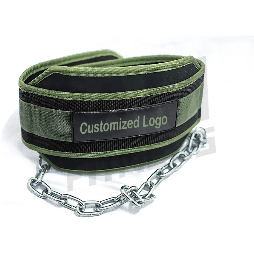  Высококачественный пояс для тренировок по фитнесу абдоминального пресса тяжелая цепь Утяжеленные погружения или тянущийся тяжелой атлетики со стальной цепью