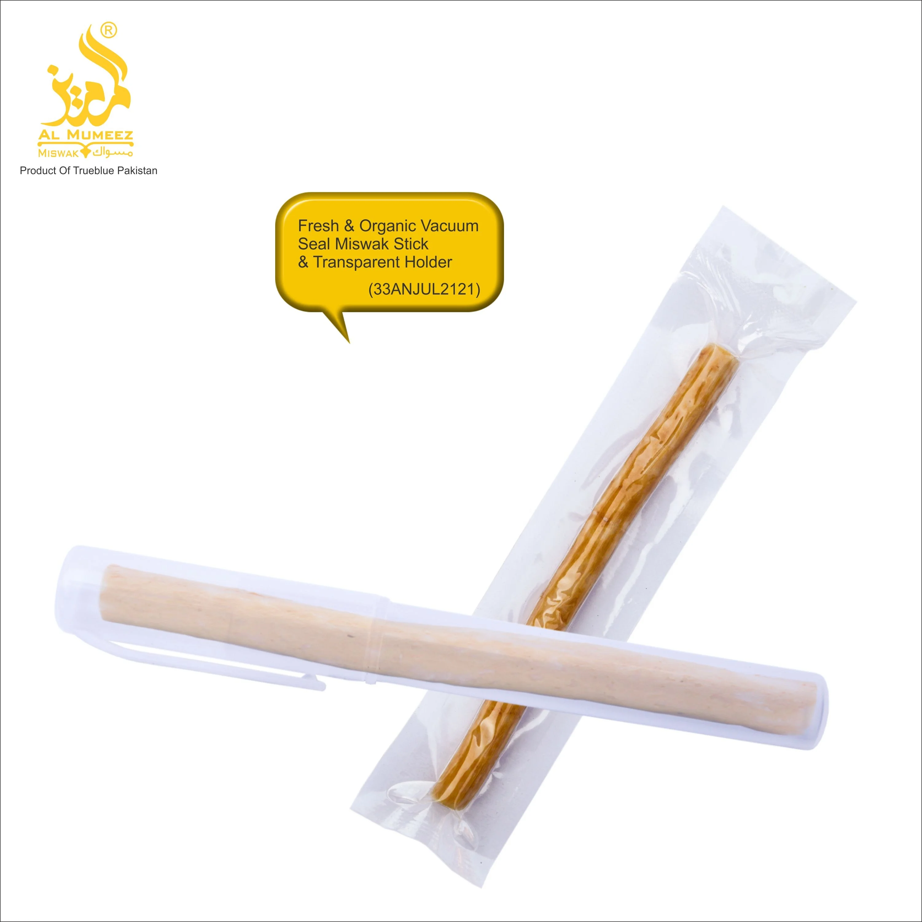 HOT SALE PLASTIC HOLDER/CASE FOR BEST QUALITY VACUUM PACKED MISWAK/SEWAK/SIWAK/NATURAL TEETH CLEANING STICK