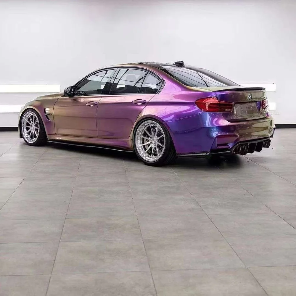 Customization Premium Ultra Glossy Spectral Violet PET Backing Film Car Vinyl Wrap Chameleon Purple