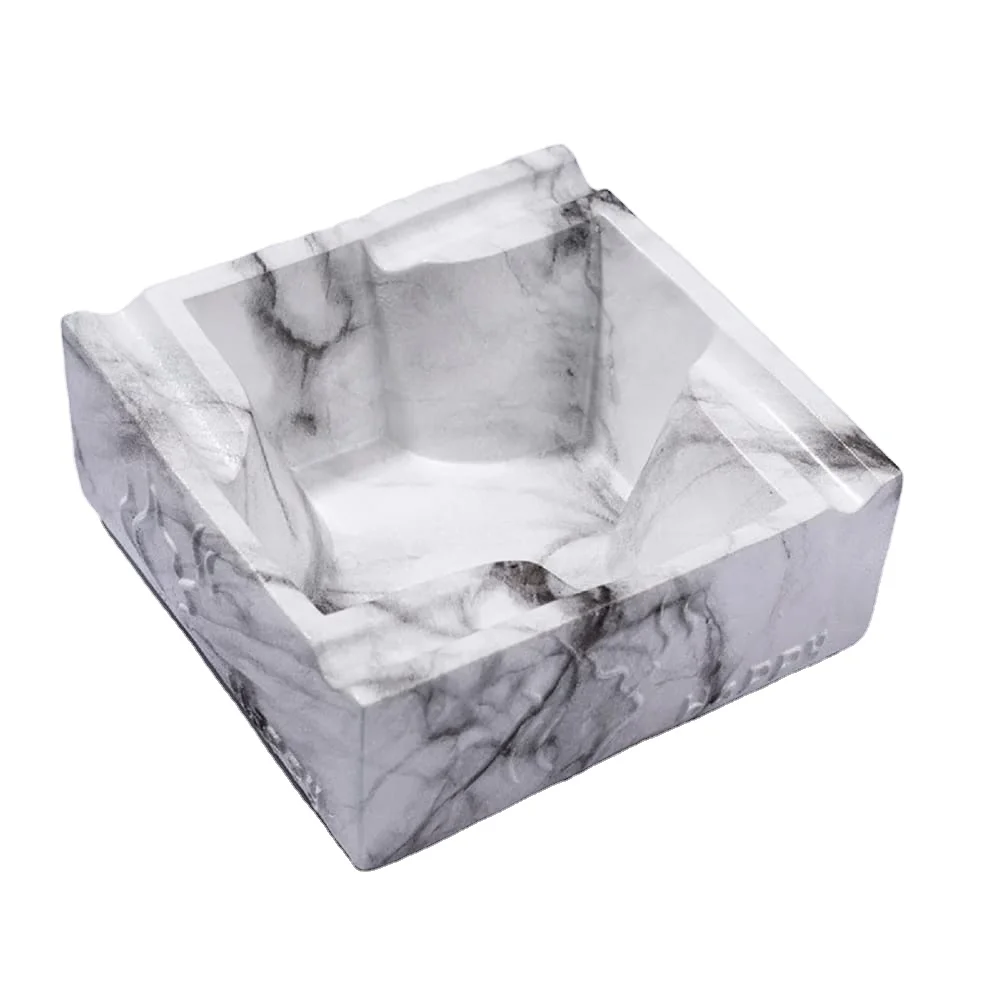 MarbleGlow Creative Ashtray  Luxury Home Ornament with Customizable Logo for Living Room Style