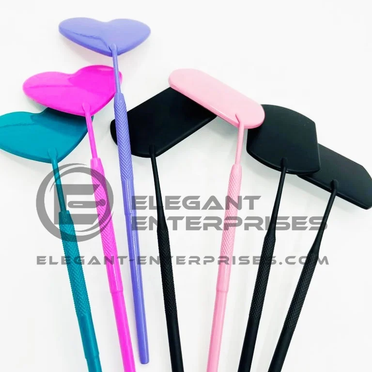 Heart shape moon cut squared shape mirror Eyelash Extension mirror Wholesale/stainless steel Mirror with custom brand name