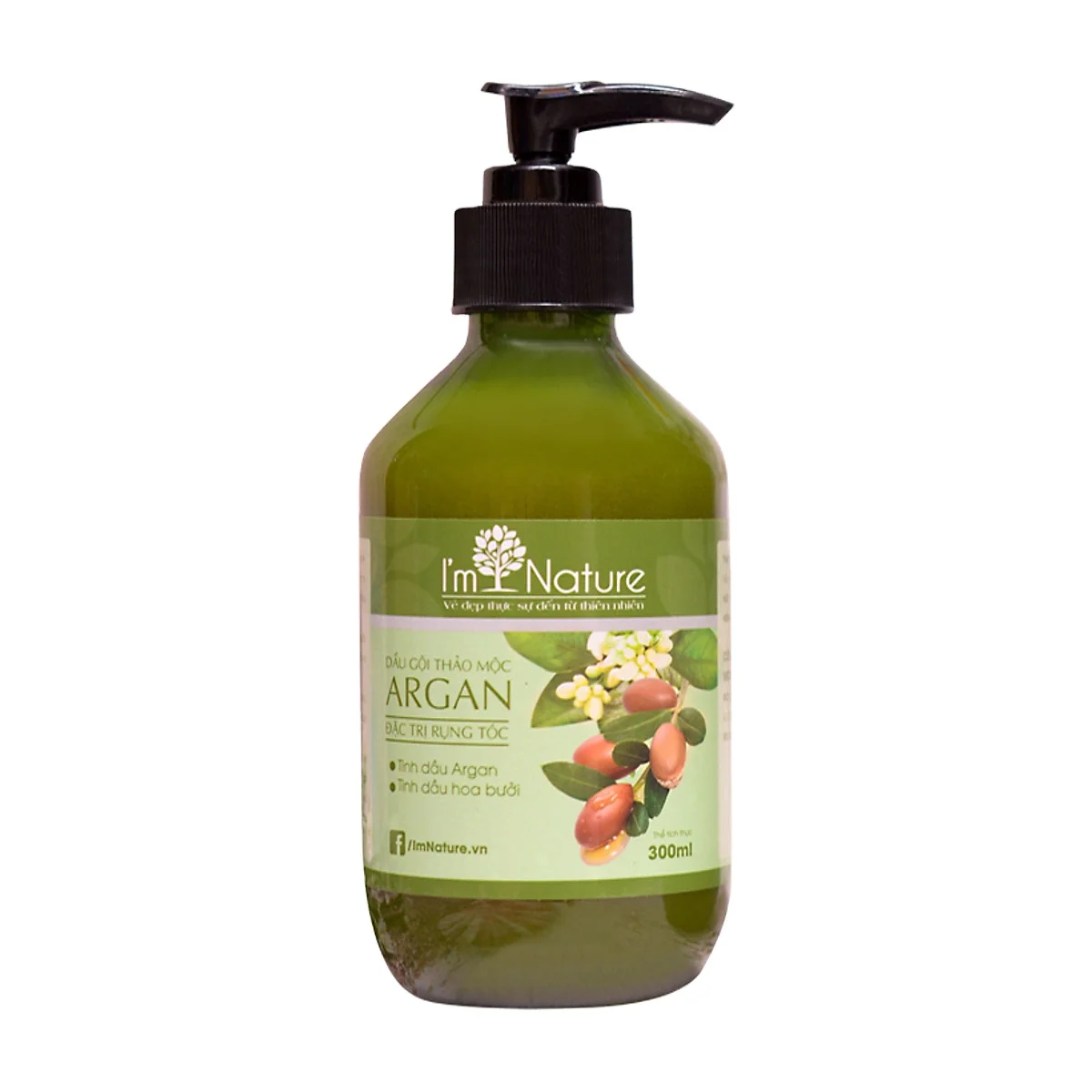 Effectively helps limit hair loss and stimulates hair growth care product Mai Thy Argan herb shampoo with Argan oil