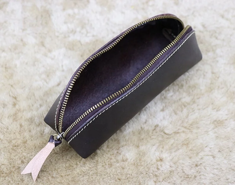 Premium Quality Handmade Vintage Leather Fashionable Pencil Bag Pencil Cases Pencil Covers & Boxes