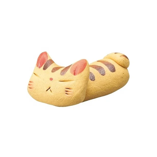Japanese Handmade Lucky Cat Ceramic Cutlery Holder Rack for Flat Tableware Handmade Cat Chopstick Rest
