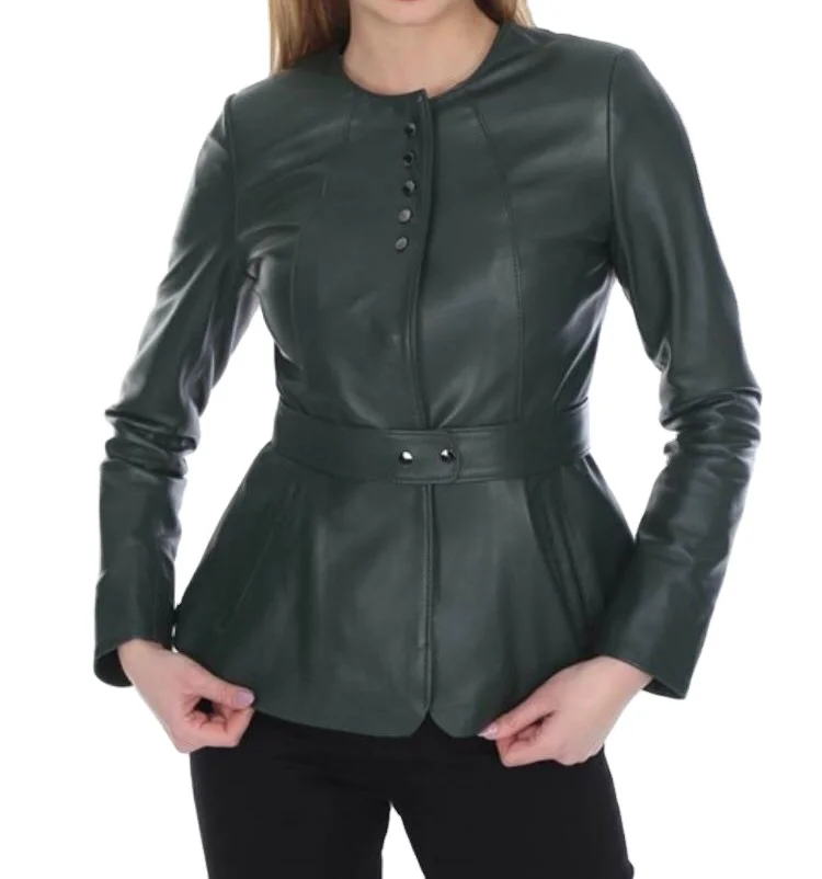 Real Women Leather Genuine Black Women Jacket Made in Turkey