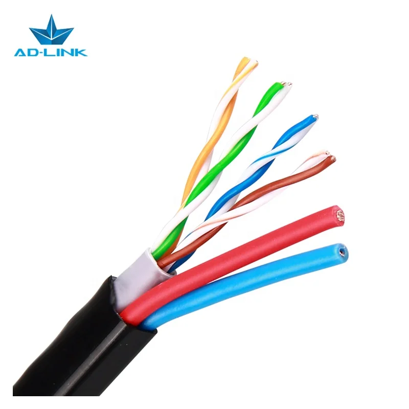 305M CCTV Siamese Cable with Power Cable Wire  UTP Cat5e Siamese Cable