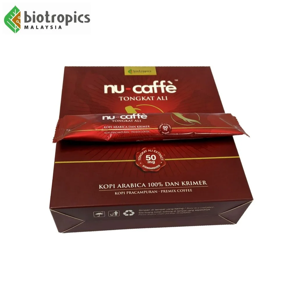 Premium Quality Nu-Caffe 15s Functional Drink Arabica Coffee and Malaysia Tongkat Ali Herbal Extract of  Energy Drinks for sale
