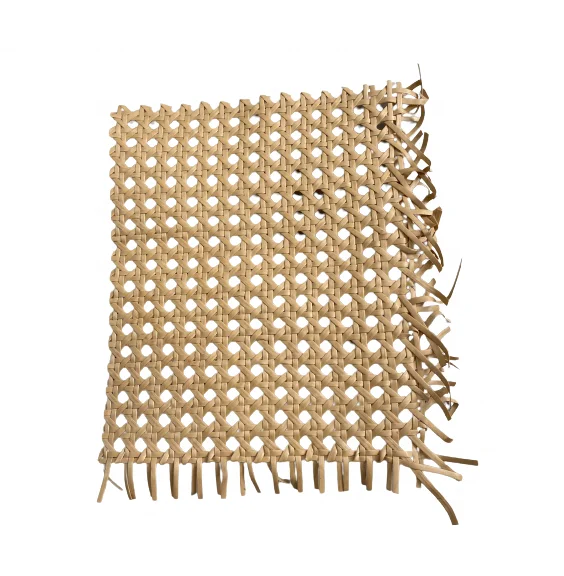 Factory High Quality Natural Mesh Rattan Cane Webbing Roll Woven Bleached Rattan Webbing Cane- Rachel Storage