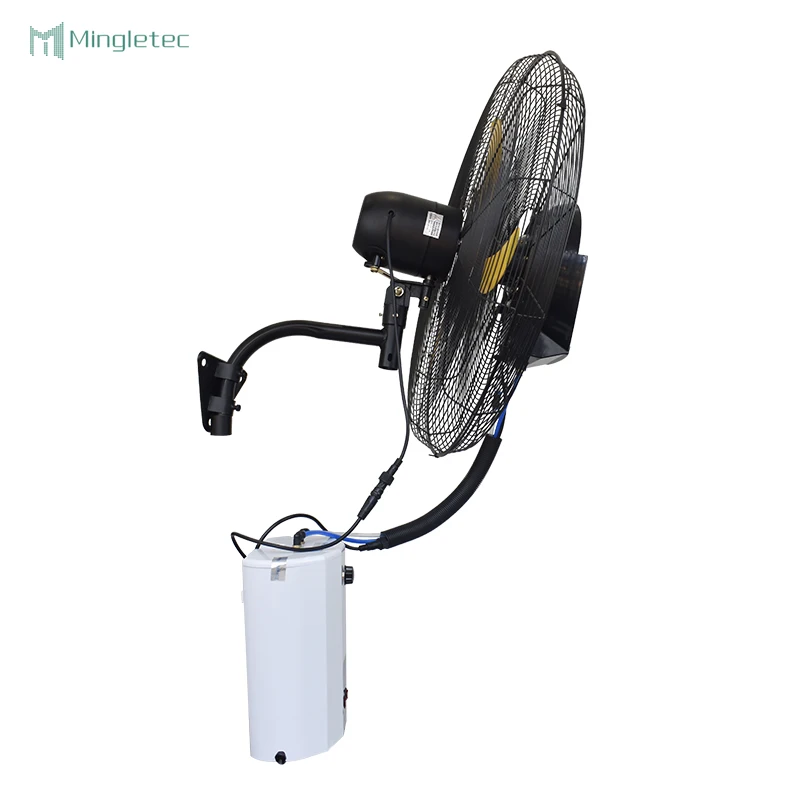 High Quality Industrial Large Wind Cooling Centrifugal Wall Mounted Misting Fans With Water Tank
