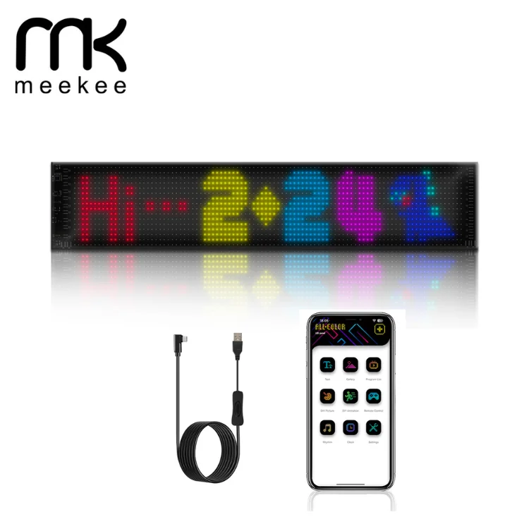 Digital picture car led flexible programmable sticker