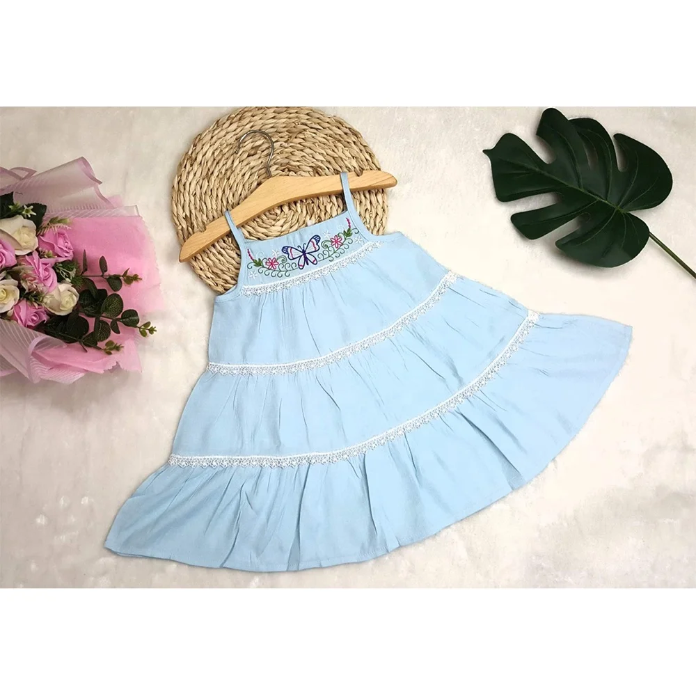 Baby Girl Dress Clothes Floral Print Baby Summer Dress Toddler Girl Sleeveless Flower Casual Dresses For Export In Bulk