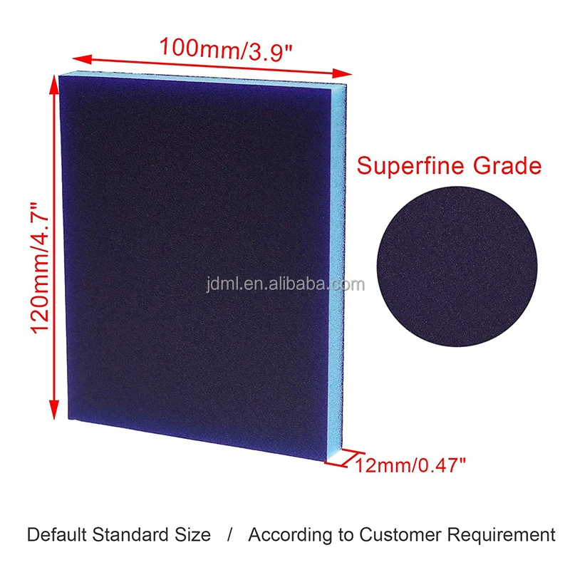 Sandpaper Sponge Block Wet & Dry Foam Sanding Sponge sandpaper on wood Medium Grit 120 Sanding Sponges
