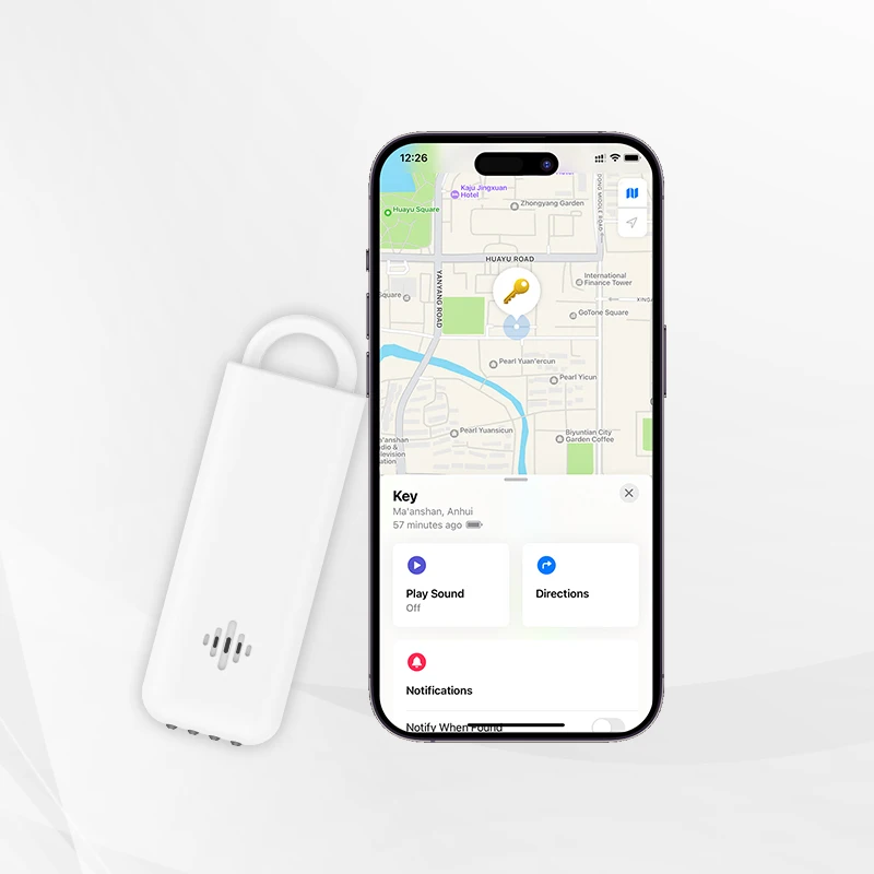 Find My tag airtag mini smart bluetooth  key finder with sos alarm and flashlight for women