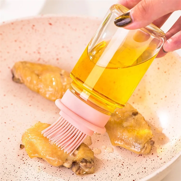 Maisons Kitchen Gadgets BBQ Tools Oil Bottle with Silicone Brush 150ML Oil Dispenser