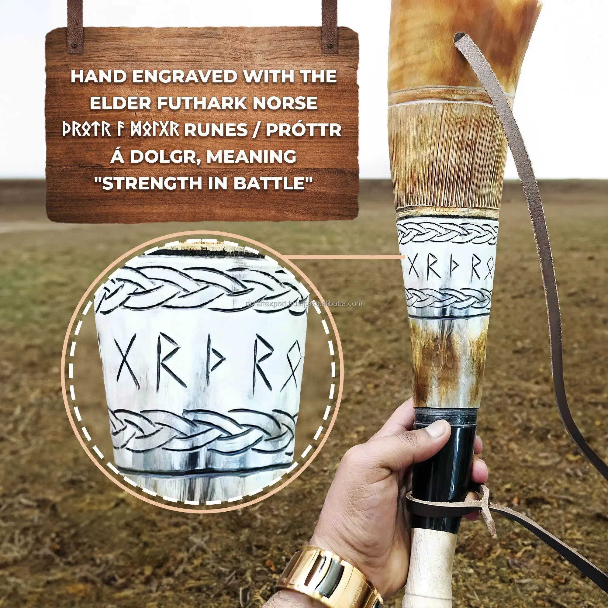 Natural Handmade Real Buffalo Horn Trumpet Kosher Shofar for Religious Purposes Polished Viking Horn Bull Ox Horn Music Style