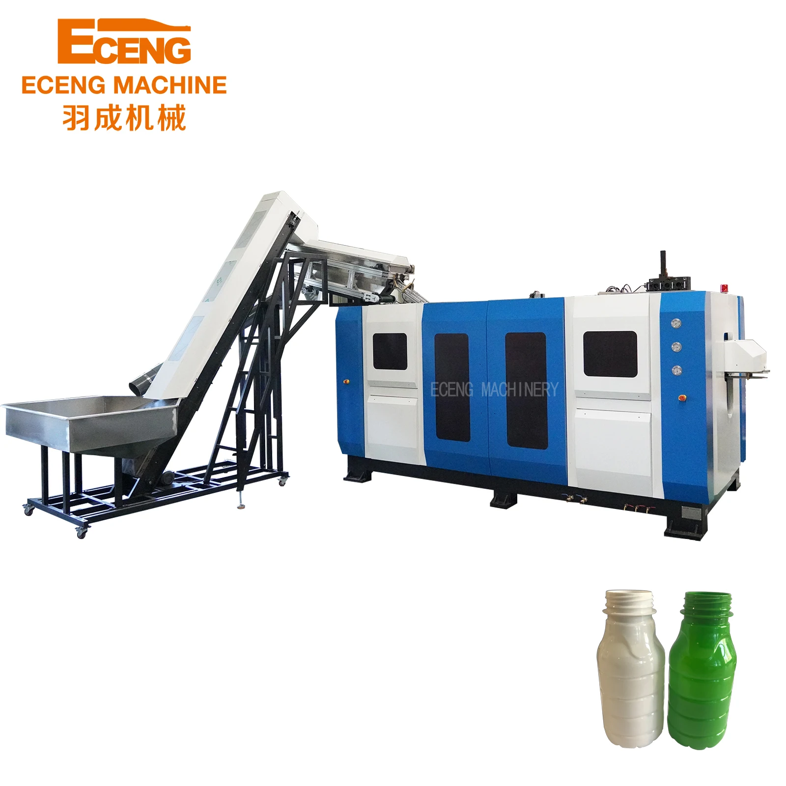 Fully Automatic Filling Bottle Jar Tank PET Preform Blowing Blow Molding Moulding plastic bottle making Machine 4 cavity