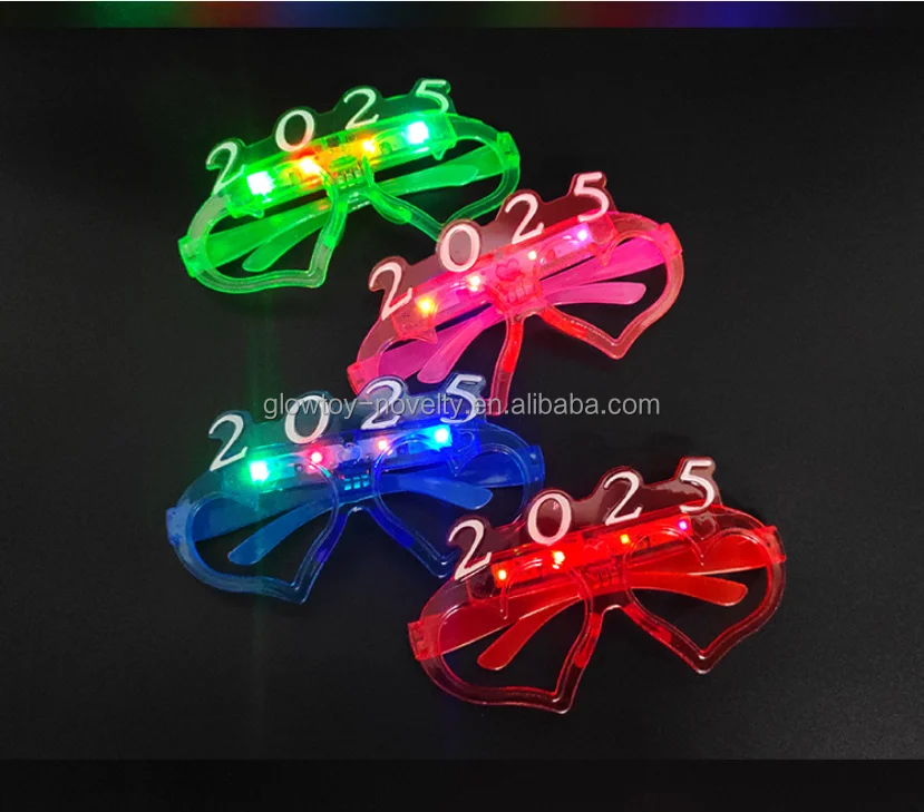 Holiday Shutter Shades Neon EL Wire LED Flashing Glasses Light Up Glasses Cold Light Luminous Club Concert Party Glasses