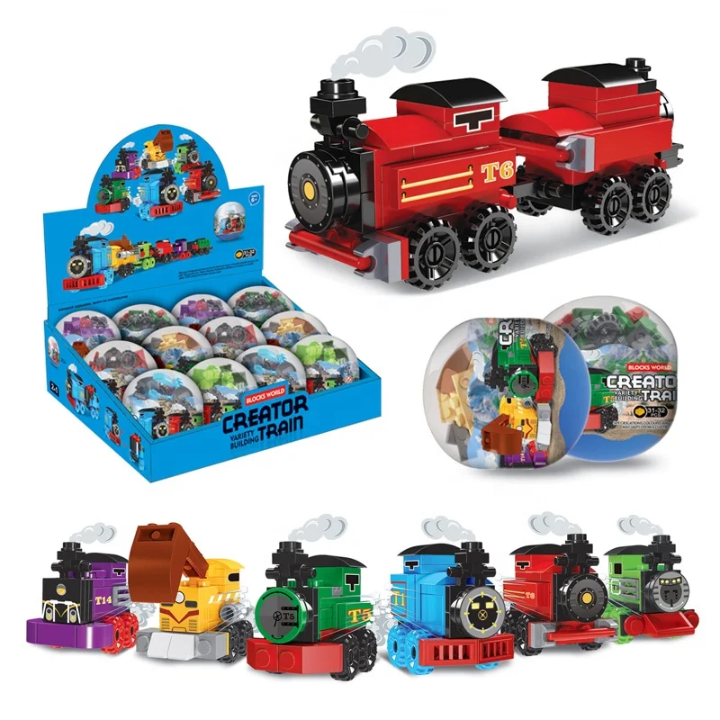 Kids Educational Play Set Mini Train Brick Toy Building Block Toys