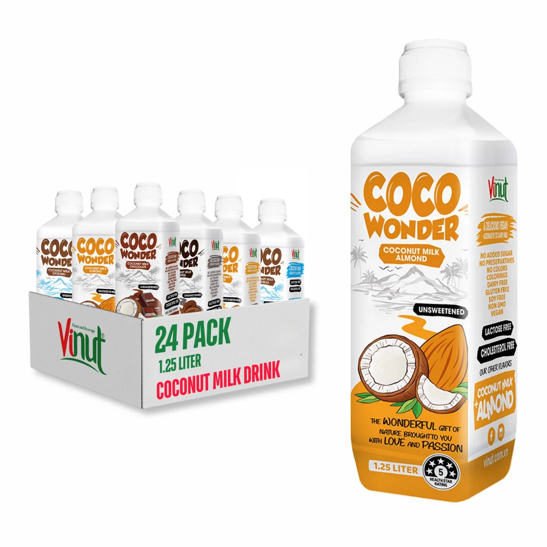 ISO & FSSC Certified Coconut Milk Drink Flavored Variety - VINUT Factory, Free Sample, OEM/ODM, Free Design, HALAL KOSHER, Best
