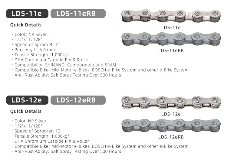Bicycle Chains Bike Chains LANDON Single Speed 10 11 12 Speeds DHA SLA Silver Gold Electric Titanium Available Taiwan Made