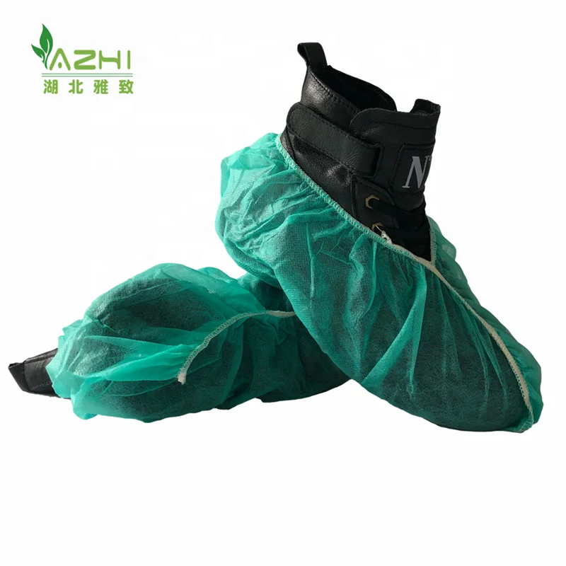 automatic shoe cover machine medical anti slip shoe protector cover disposable cycling green shoes covers anti skip