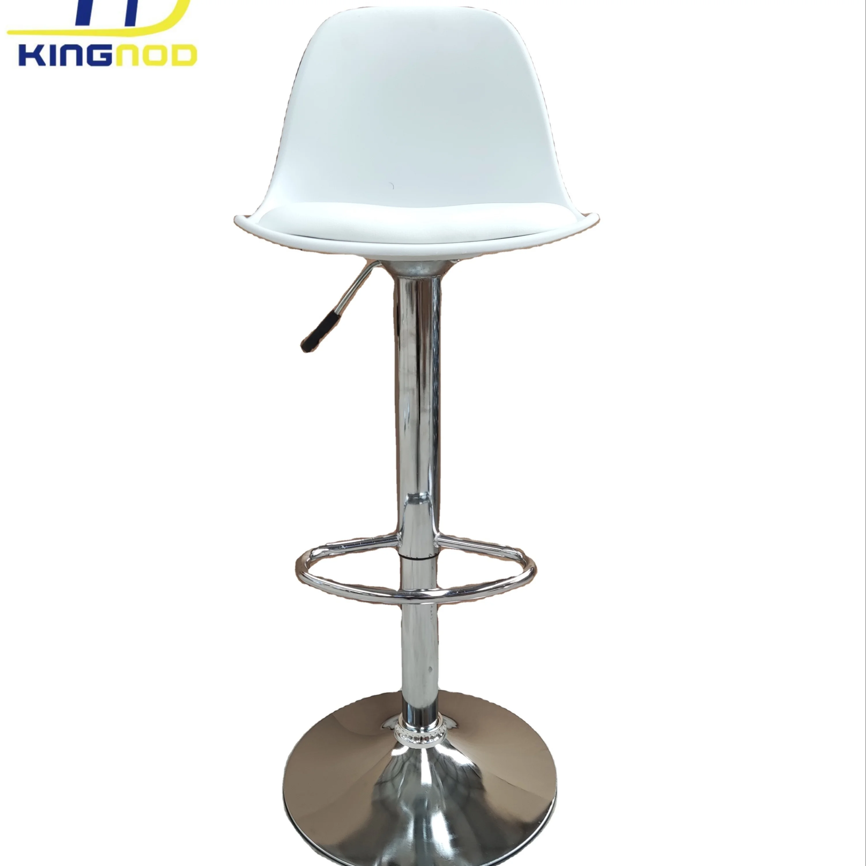Best Selling and Cheap Adjustable Height Plastic Bar Chair Metal Pu Seat Bar Stools with Footrest
