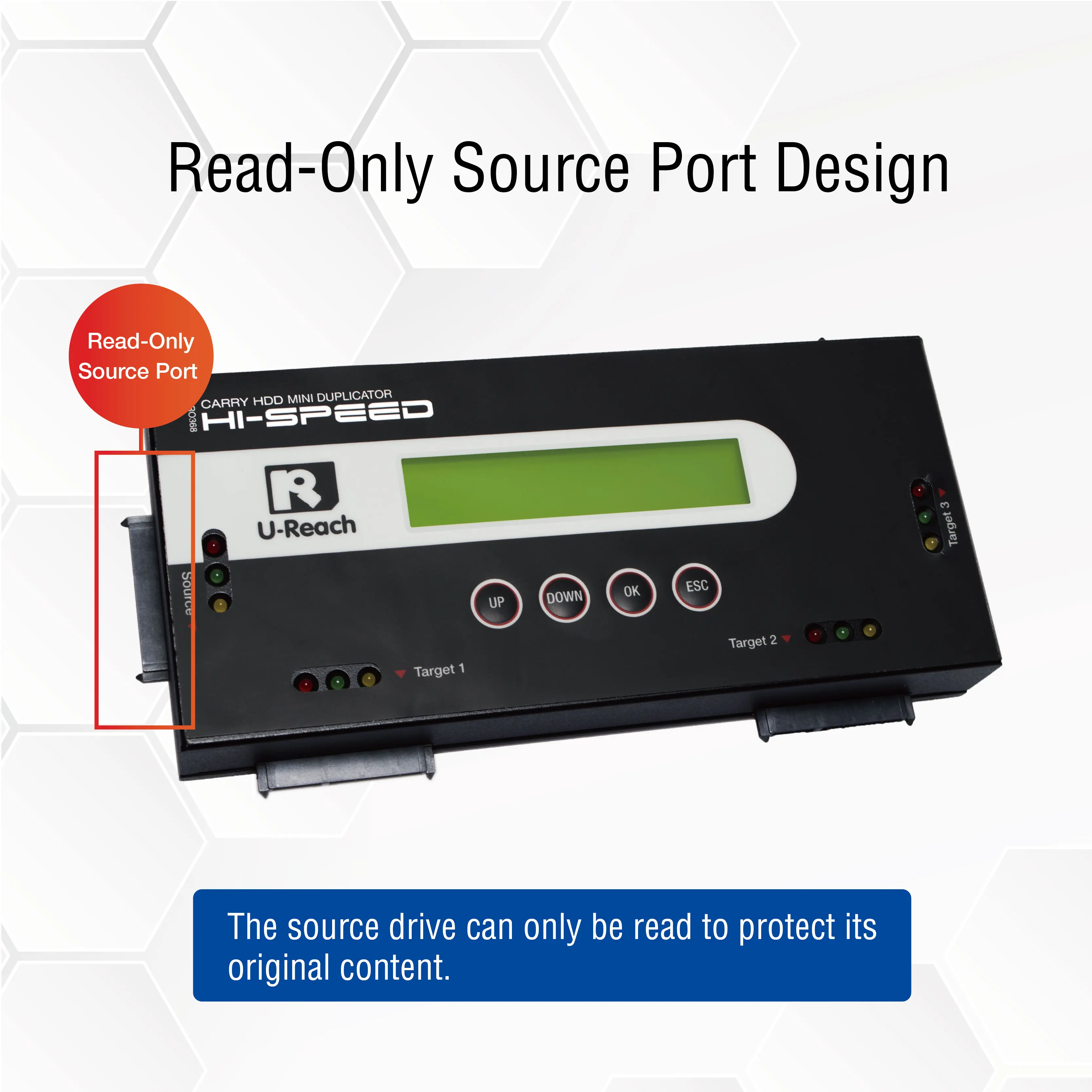 1 to 3 SATA desktop ssd hard drive copier