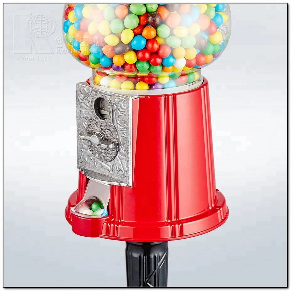 Kwang Hsieh (французский вер.) 15-дюймовый античный автомат для конфет Gumball с подставкой