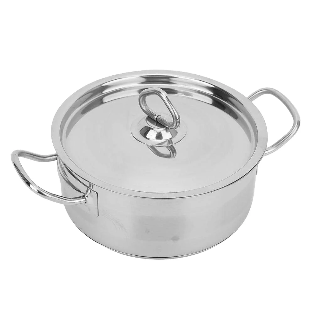 Milk Saucepan Food Pot With Dual Handle Household Cooking Pots with Lid for Making Sauces Reheating Soups Milk Cooking Grains