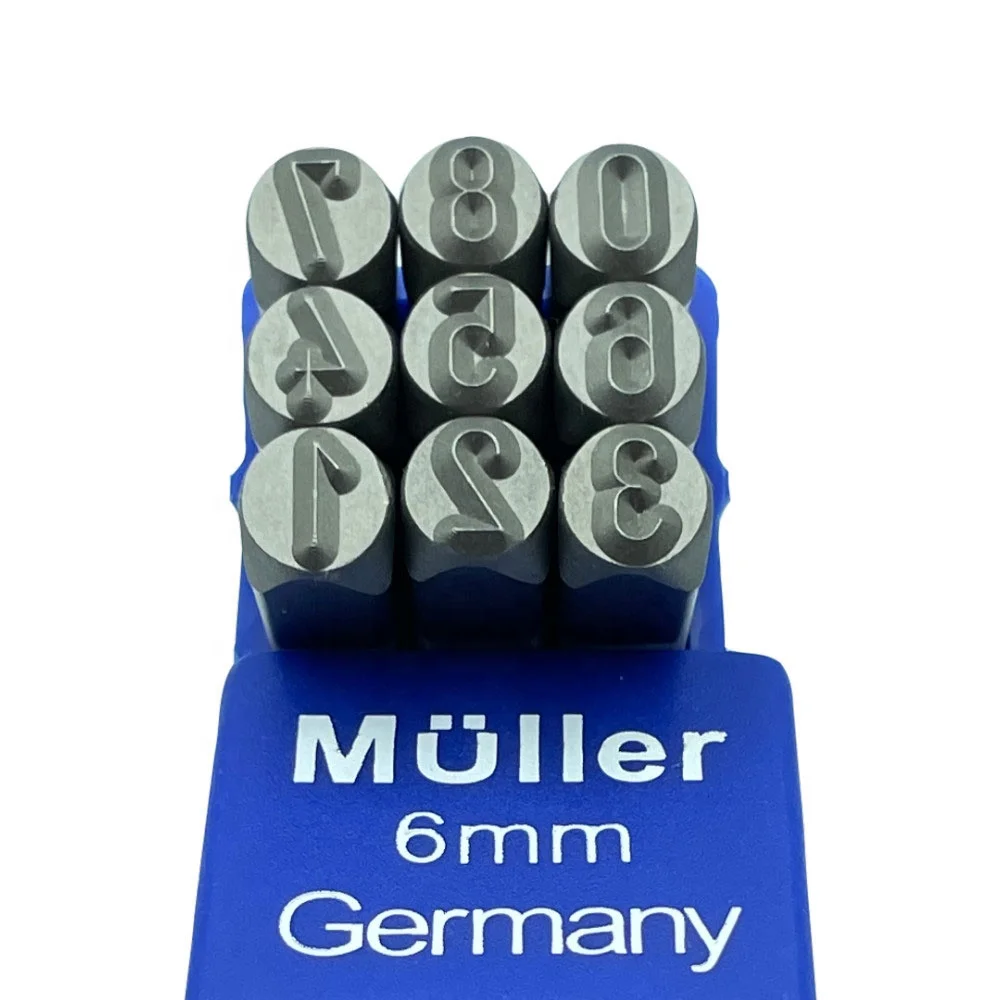 6 мм высокая твердость немецкий номер металлический штамп стальное зубило набор «сделай сам» для инструмент пресс-форм из металла