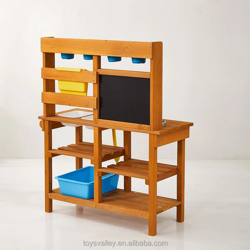 Открытый деревянный детский набор игрушек из нержавеющей стали