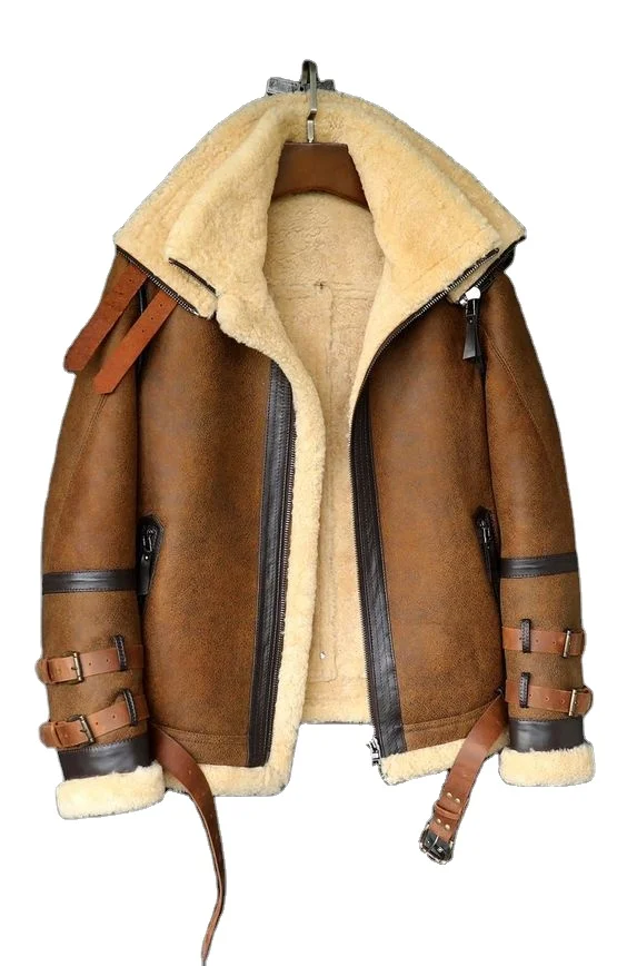 Men Fur Jacket Shell Winter Men Jacket Puffer Jacket Accept OEM Original Overall Fur Warm Genuine Pure Leather and Customized