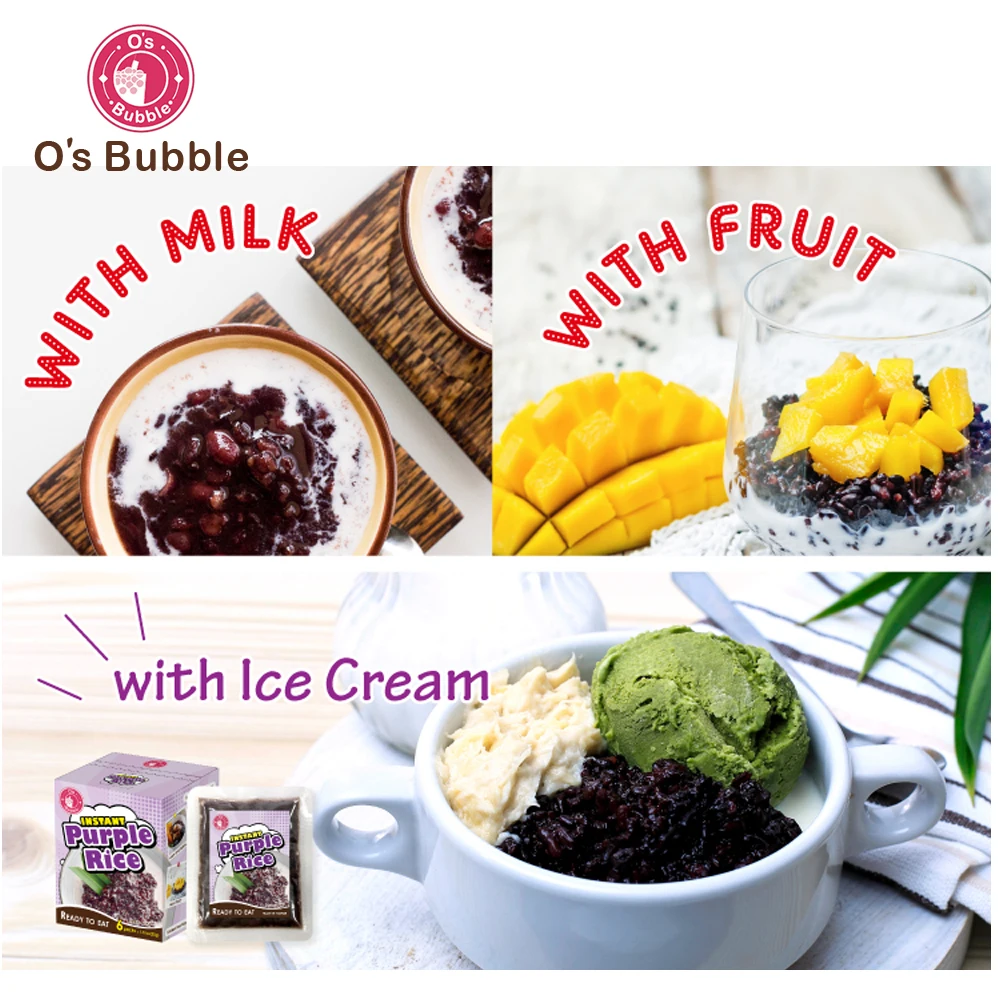 Готовый к употреблению пузырьковый материал не требует более быстрого приготовления черного Липкого Риса