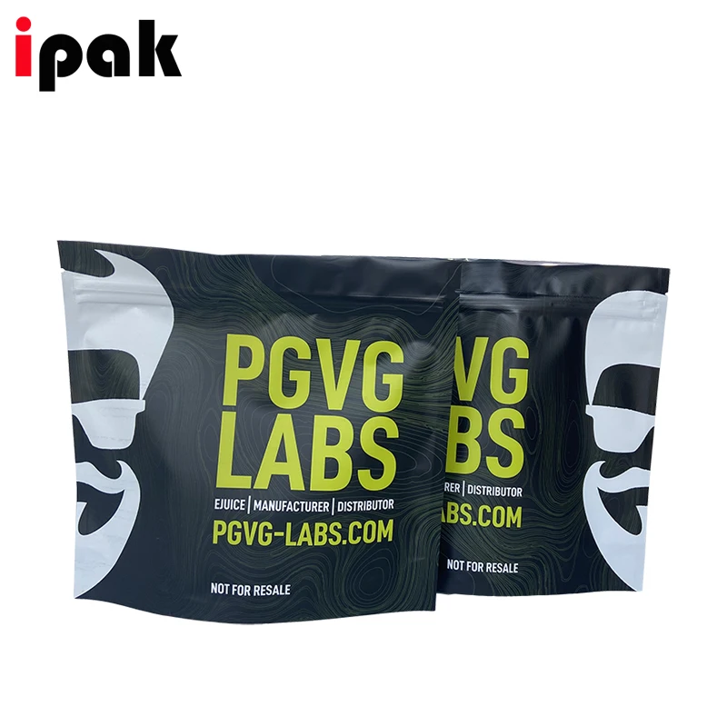 Matte Black Package Stand Up Pouch Aluminum Foil Packaging Zip Lock Bag Doypack Mylar Storage Food Bags