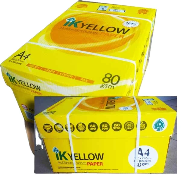 100% wood pulp IK PLUS copy paper 80gsm / Ik Plus A4 PAPER 70 75GSM