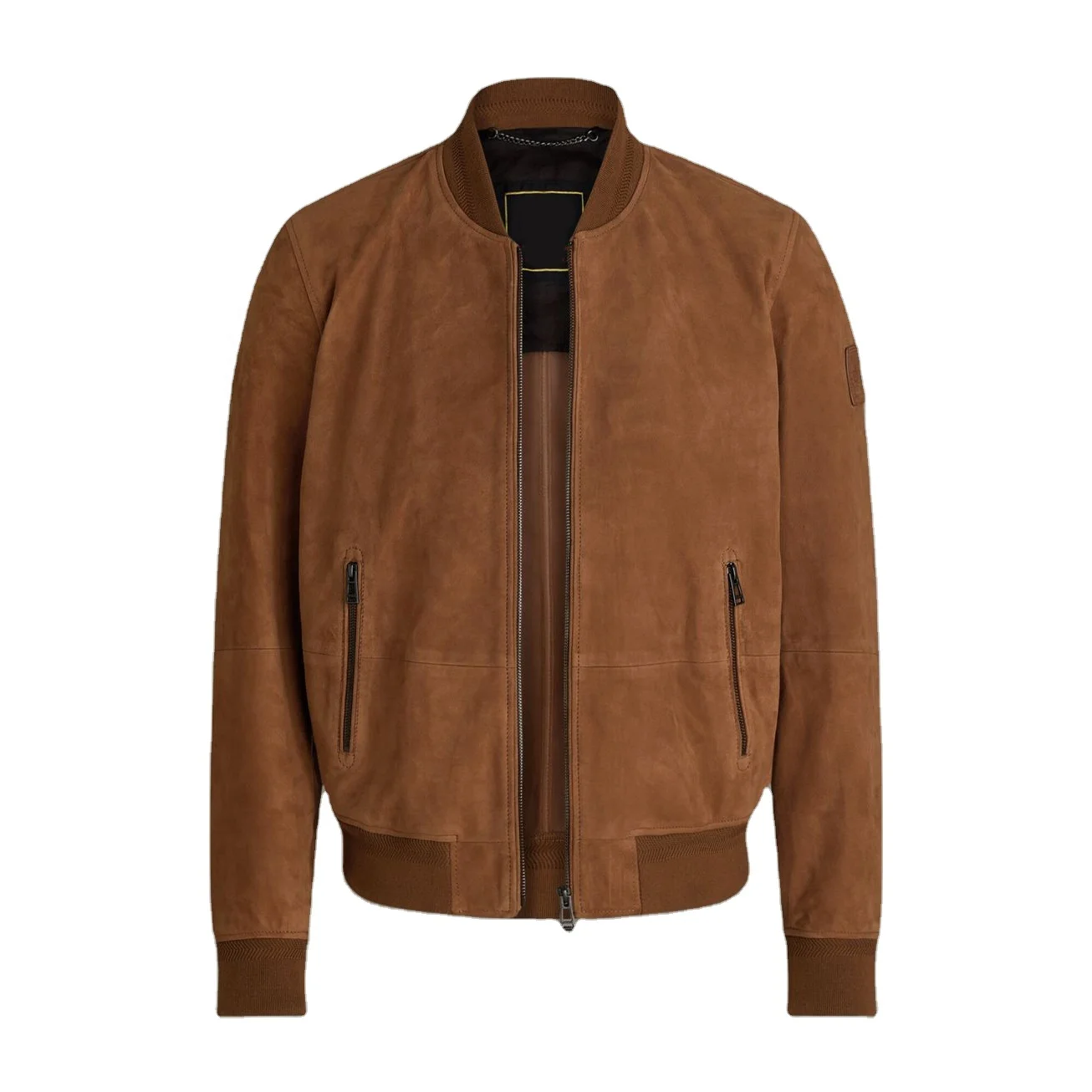 Мужские куртки-бомберы из алькантары оригинальное качество OEM-сервис индивидуальный дизайн модная замшевая куртка