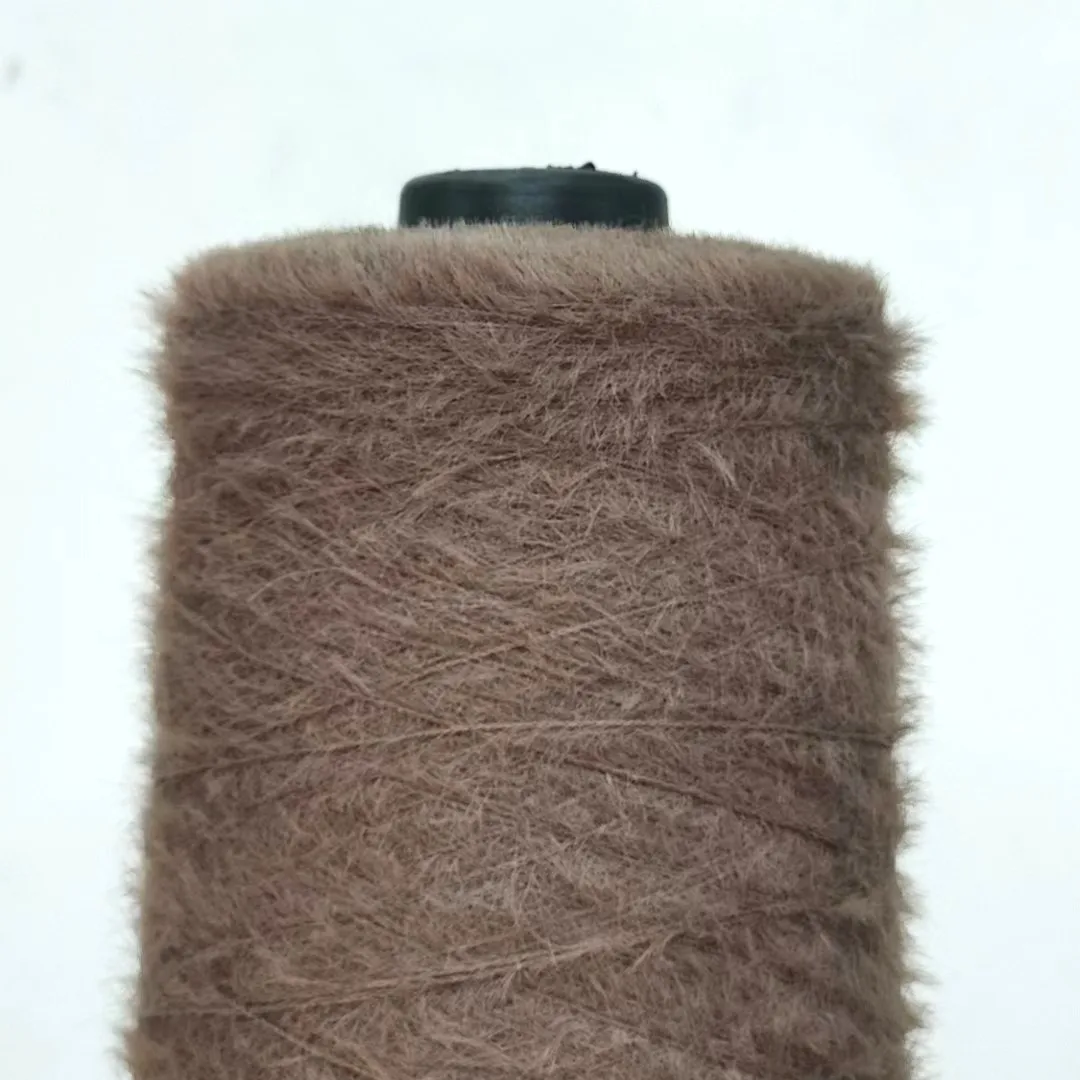 Hot sale fancy polyester yarn feather yarn for knitting weaving gloves sweaters socks