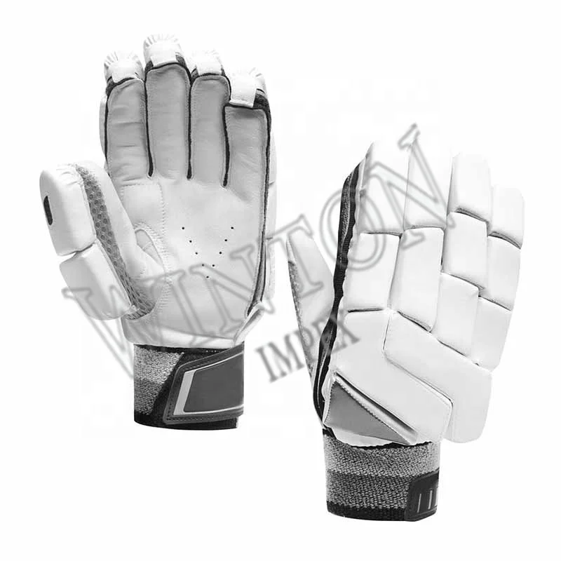 2021 OEM New Best Cricket Batting Gloves For Professional Players With Pitted Leather Highly Protection and Finger Saver