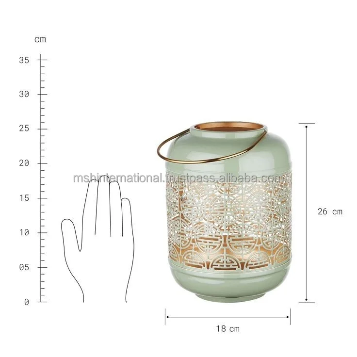 Wholesale European Style Floor Standing Wrought Iron Wind Lantern Candle Lantern Candle Holder For Home Decor