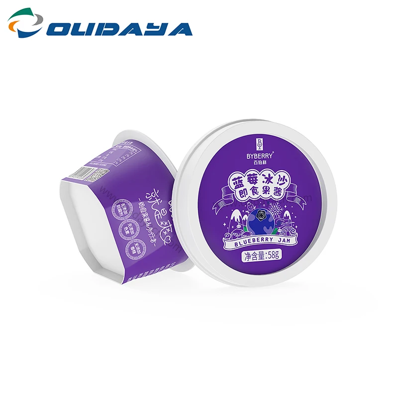 2 oz food jam sauce packaging plastic cup with lid small pudding cup pps cup