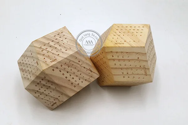 
Vietnam manufacturer wooden christmas calendar Wooden desk calendar 