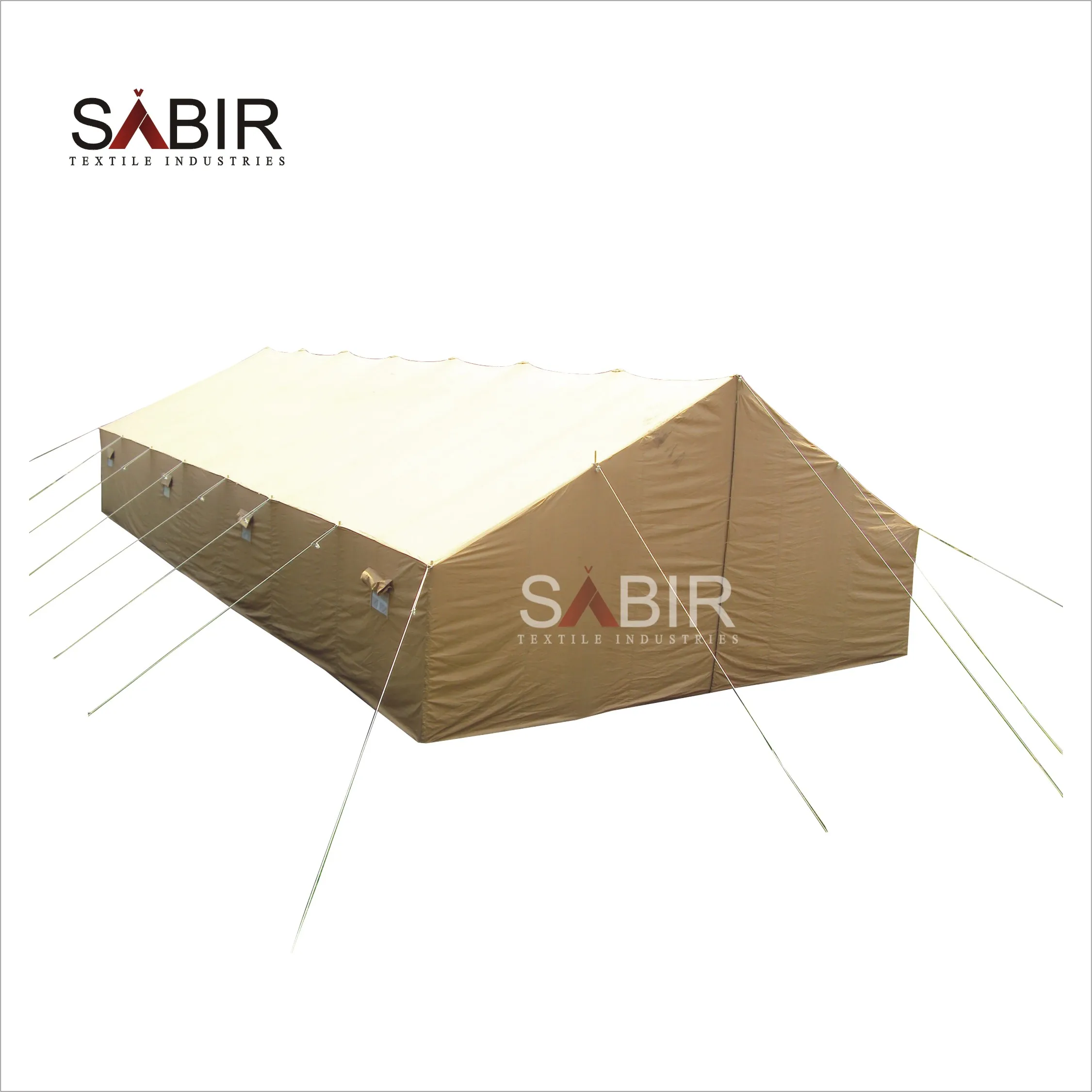 High Quality Disaster Relief Refugee Temp Hospital Waterproof Canvas 20 People Tents Flood Tent