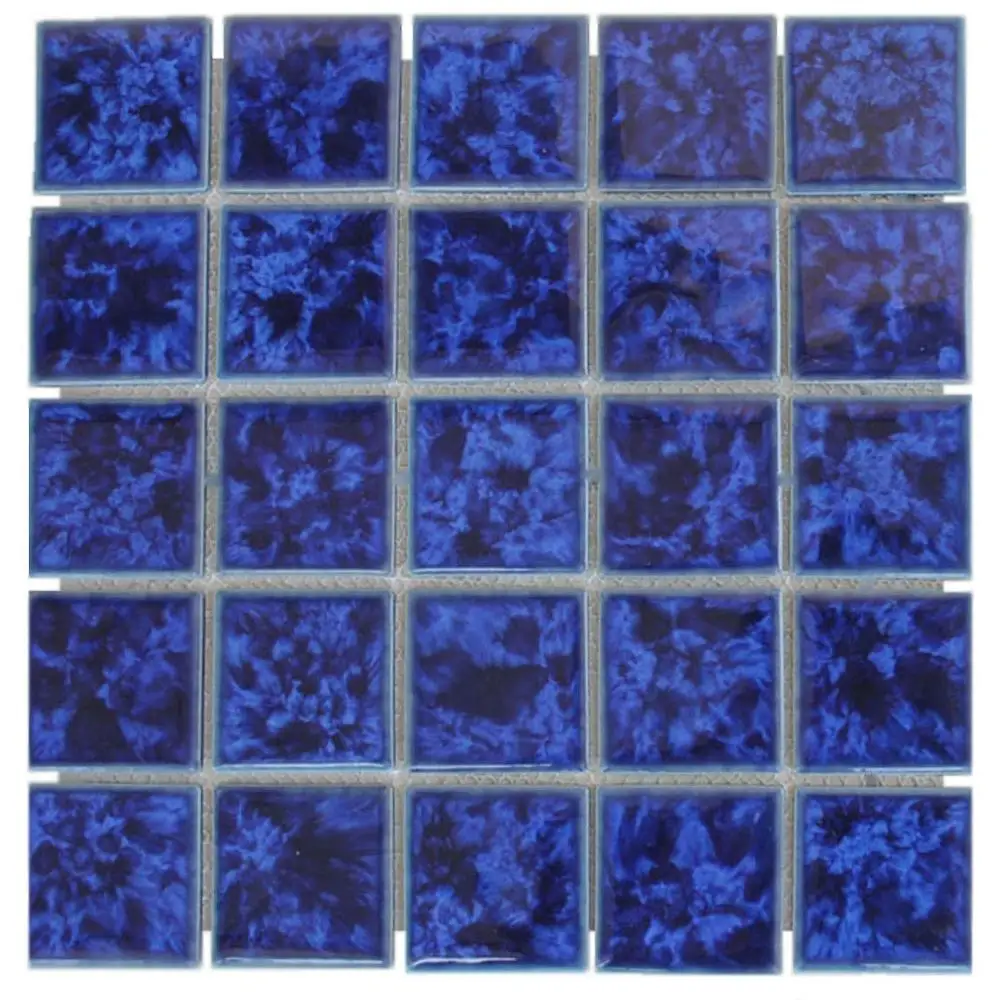 Bali Blue Mosaic Swimming Pool Tiles - Blue Tiles Bali Mass Mosaic Kuda Laut