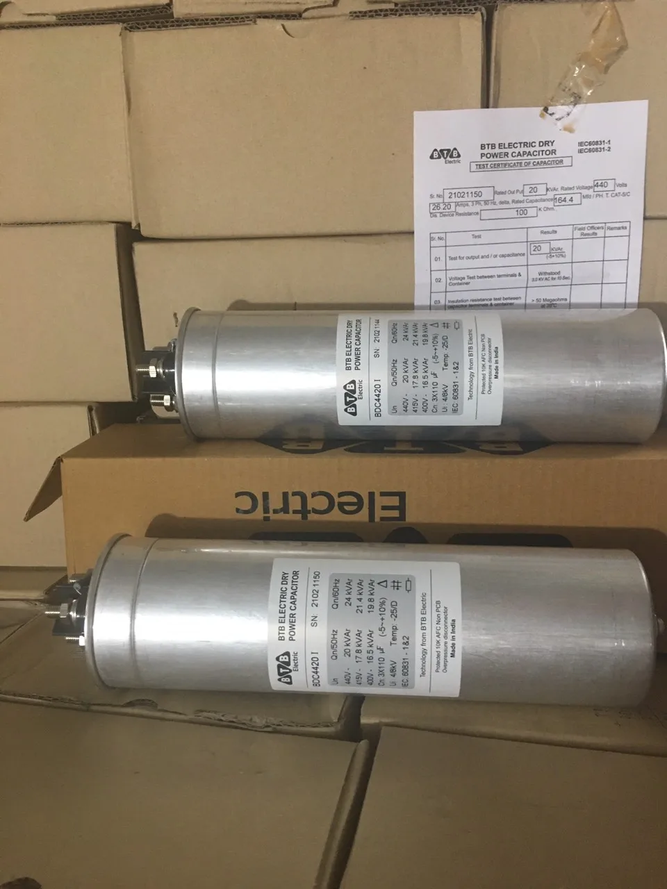 10kvar 3 phases 440v Power  factor capacitor Bank  dry type  new designed  2021  MADE IN TURKEY