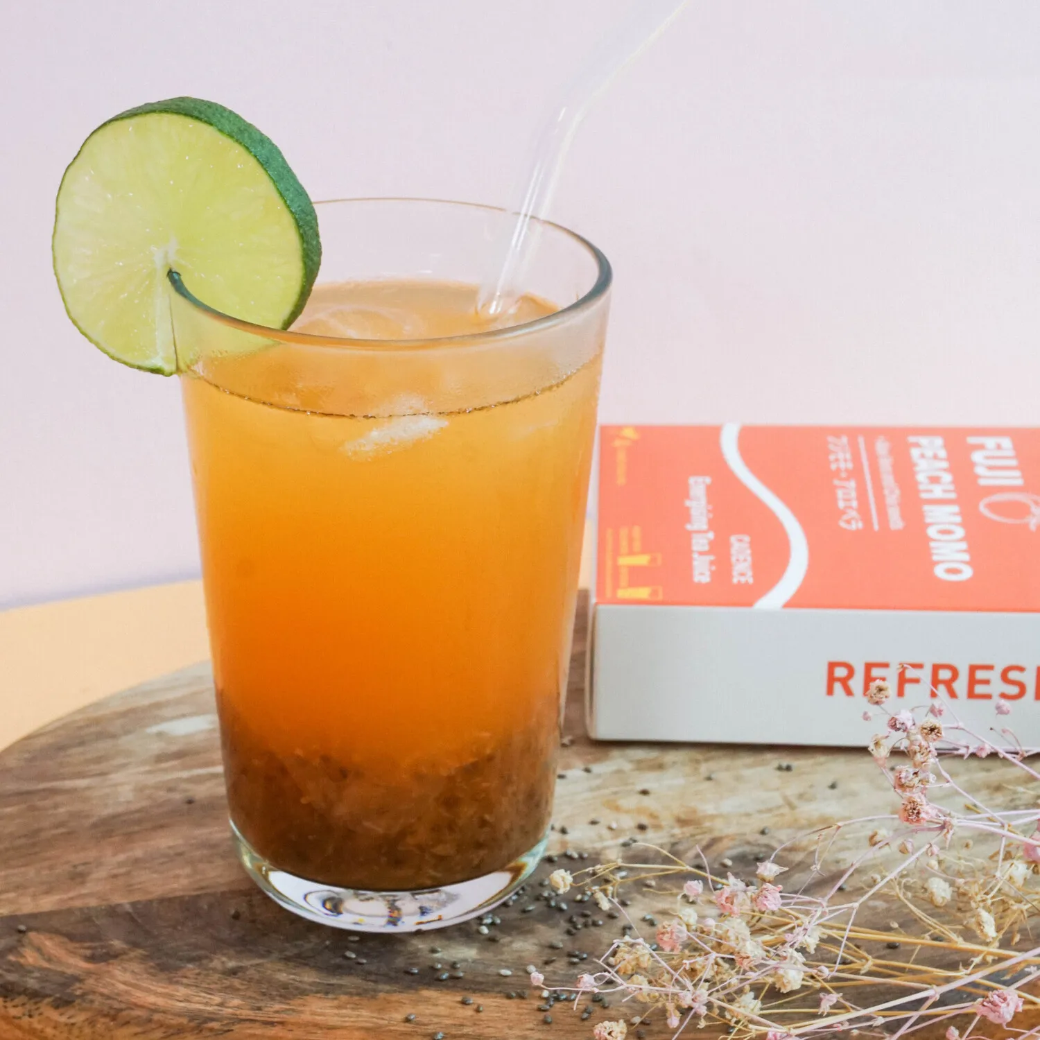 Fresh Peach with Aloe Vera  Chia seed Fruit Nectar Pulp Jam Concentrate No Additives Tea Juice