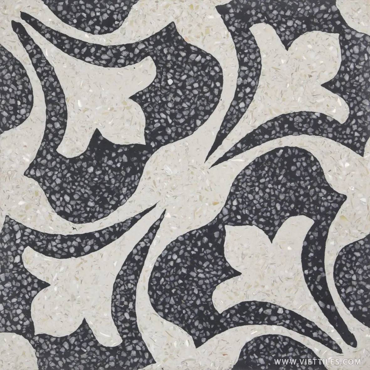 Mother of pearl terrazzo cement tiles 200x200x16mm