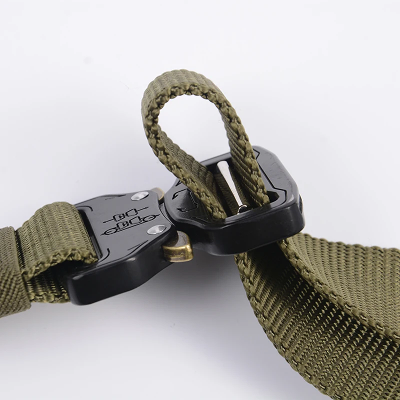 Webbing Riggers Belt Heavy-Duty Quick-Release Metal Buckle Tactical Belt