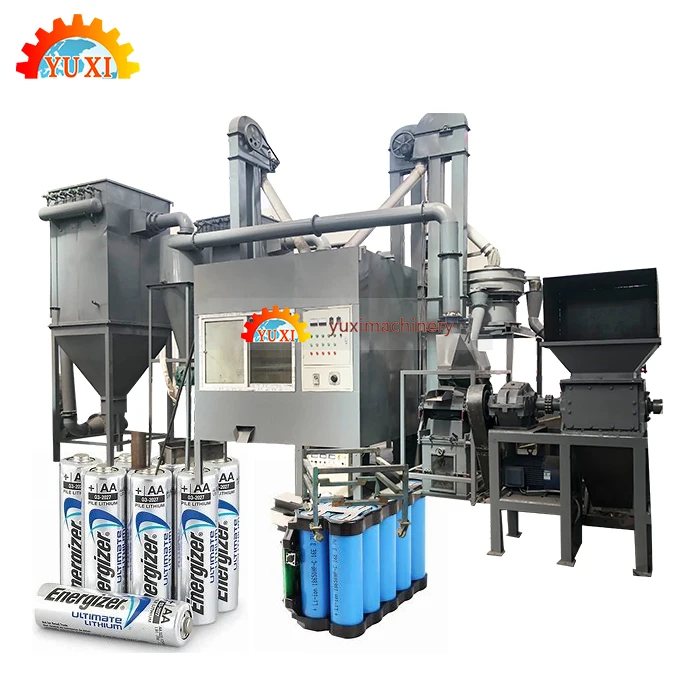 130KW Li-Ion Battery Recycling Machinery Lithium Ion Battery Recycling Plant Manufacturers