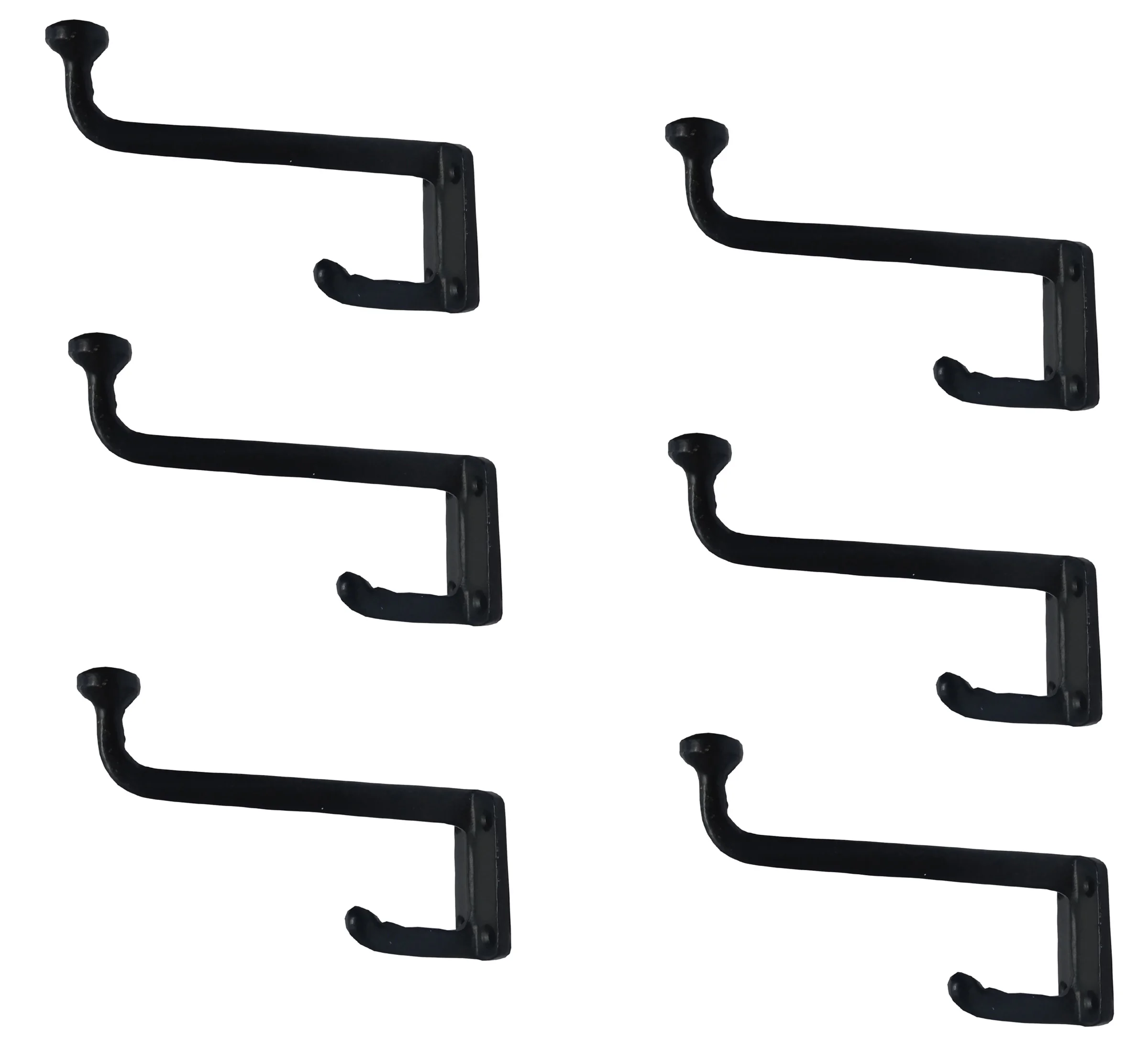 Decorative Rustic Cast Iron Wall Mounted Coat Hooks Hats Towels wall hooks with long neck at the lowest price